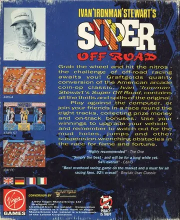 Ivan 'Ironman' Stewart's Super Off Road box cover back